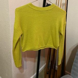 Wild Fable Yellow Cropped Sweater | XS